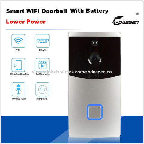 Campainha Câmera Visual De Vídeo Sem Fio Smart MINI Doorbell Wifi