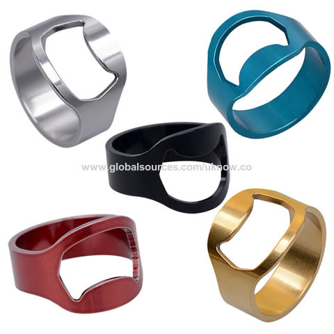 Finger ring bottle openers