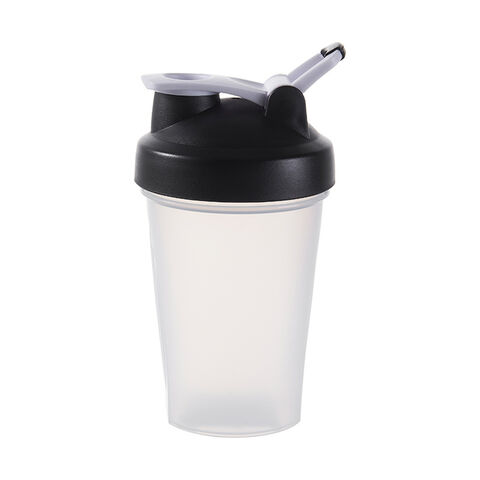 Tragbarer Protein Shaker mit individuellem Logo, 400 ml, transparente Trinkflasche aus Kunststoff für das Fitnessstudio for sale at factory direct price