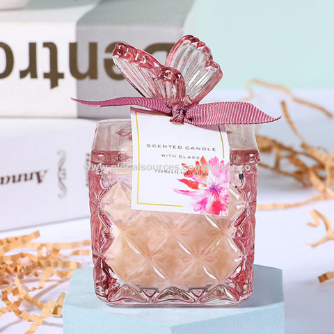 Pink Quartz Candle Jar With Rose Gold Lid Factory,China Pink