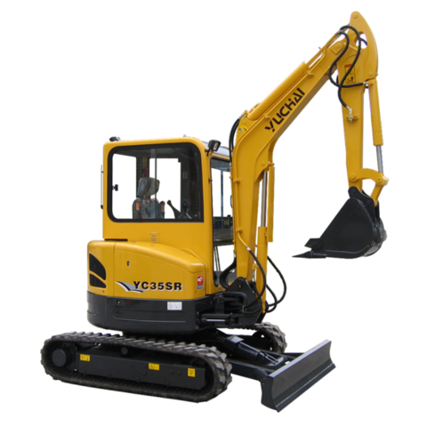 China Official YUCHAI Mini Excavator YC35SR 3.5Ton Excavators In Stock ...