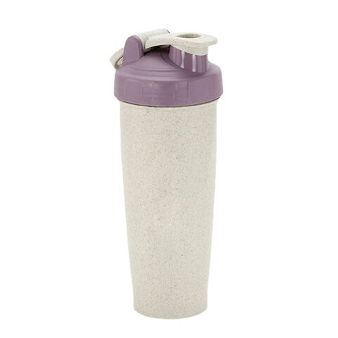 Buy Wholesale China Protein Shaker Bottle Custom Logo Biodegradable Wheat  Straw Plastic Gym Fitness Water Bottle & Protein Shaker Bottle at USD 1.89