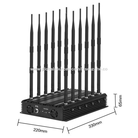 Rf Signal Desktop 12 Bands Multi-bands Mobile Phone Gps Signal Jammer ...