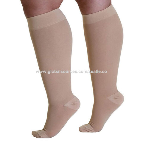 Medias de Compresión Médicas, Soporte Firme 20-30mmHg, Color Beige - Calcetines de Compresión Grado Médico for sale at factory direct price