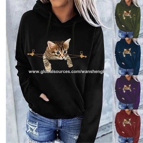 Women's pullover hoodies, American and European style. plus size, S-5XL