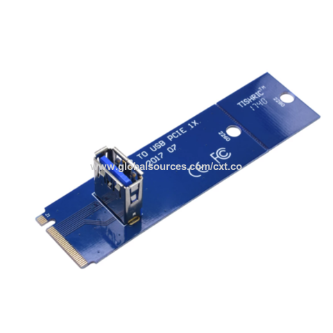 China NGFF M.2 to PCI-E 4X Riser Card M2 Key M to PCIe X4 Adapter with ...