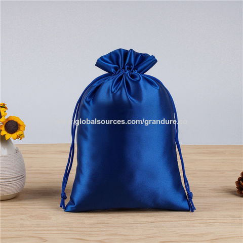 Silk Drawstring Bags Custom Logo Lingerie Gift Bag - China