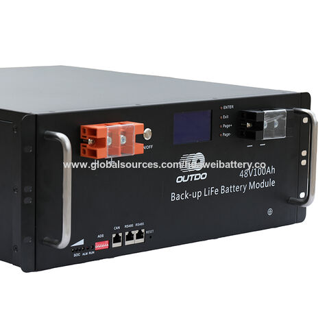 10KWH 51.2V200Ah LiFePo4 Lithium Battery UPS With 485/232 Communication,  For Telecom Base Storage Backup Power