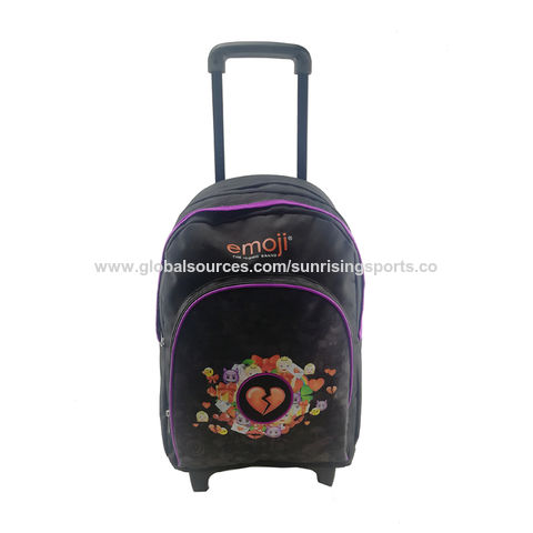 emoji rolling backpack