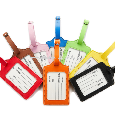 Genuine Leather Heart Luggage Tags 