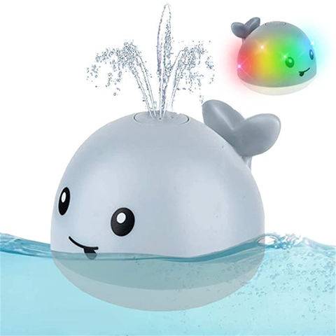 Luz LED de ballena de venta caliente, juguete de baño automático para bebés con rociador de agua for sale at factory direct price