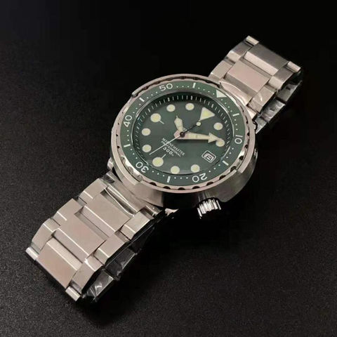 Solid Stainless Steel Watchband For Seiko Abalone Turtle Diving