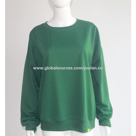 Women's sweater Made of Pima cotton High quality Contrast Sleeve Soft Feeling pullover