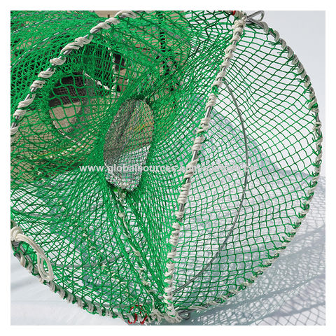 Folding Fish Storage Net Fishing Cage Nets Trap Netting Decoration