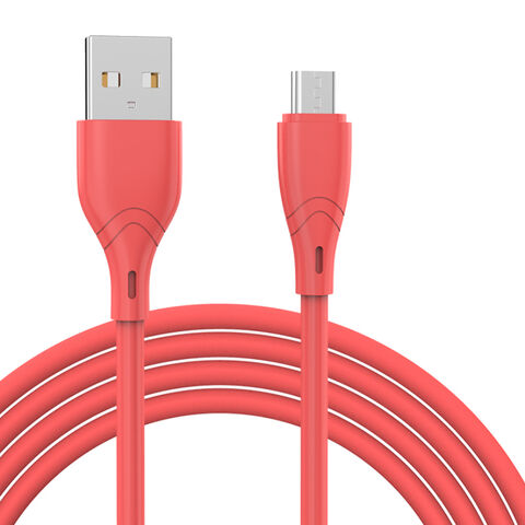 Silicone USB-A to Micro Cable 2.1A