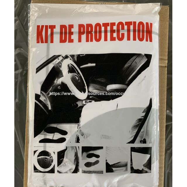 Kit de protección interior de coche desechable 5 en 1 de plástico resistente al agua de Vietnam para talleres de reparación de automóviles