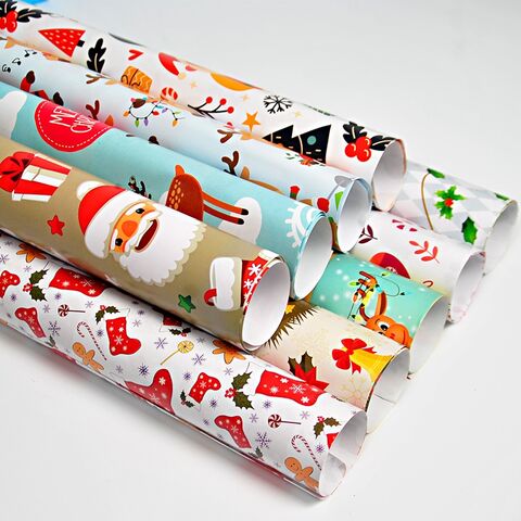 Thick Wrapping Paper Christmas Large Roll Paper Paper Paper Gift Vintage Paper Paper Wrapping Kraft Gift Wrapping Floral Paper Christmas Home DIY