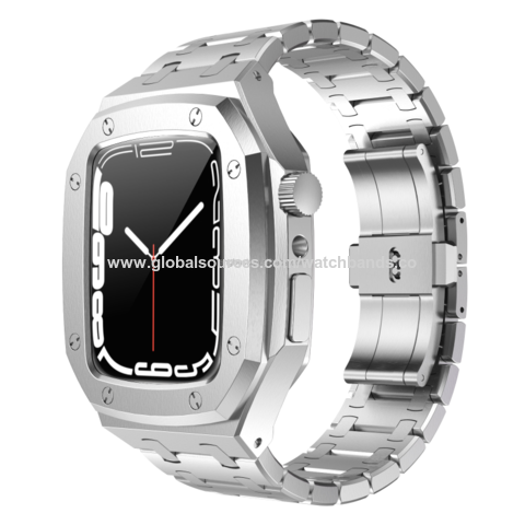 Premium customized metal watch case 316l stainless steel watch band for apple  watch series 7 41 44mm, steel watch case watch band for apple watch - Buy  China watch case on Globalsources.com