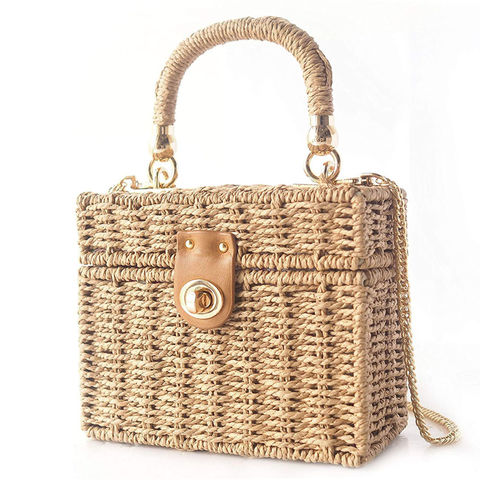 Vintage Wicker Basket Purse In Women's Bags & Handbags for sale
