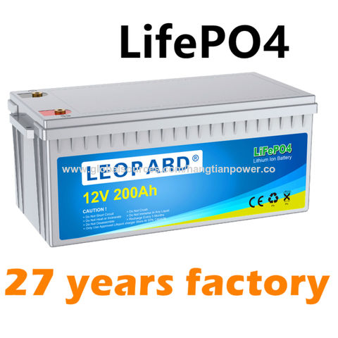 China OEM Factory 12V 200Ah LiFePO4 Lithium Ion Battery Pack 200Ah long ...