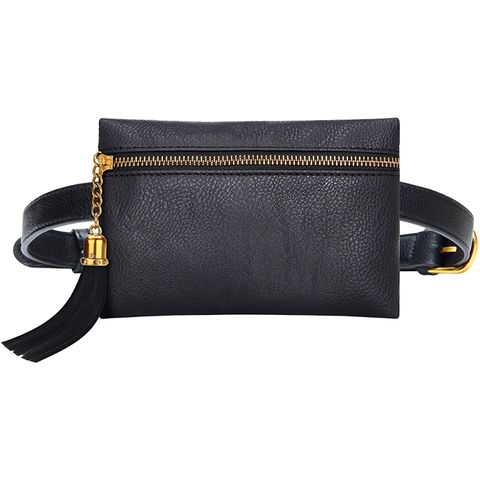 mini leather fanny pack