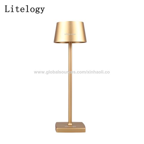 Lámpara de mesa inalámbrica regulable Lámpara inalámbrica de aluminio de 3  vías para lectura