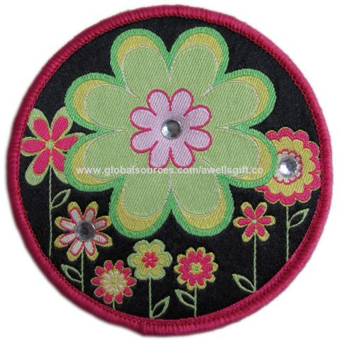 Hook and Loop Backing Custom School Name Logo Woven Patches Labels Maker  for Uniform Cloth - China Patches and Embroidery Badge price