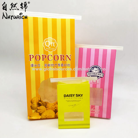 Hot Sale Tin Tie Kraft Paper Food Packaging Bag For Popcorn Square Bottom Kraft Paper Pouches Breakfast Bag Paper Pouch Flat Bottom Kraft Bag Buy China Kraft Paper Packing Bag On