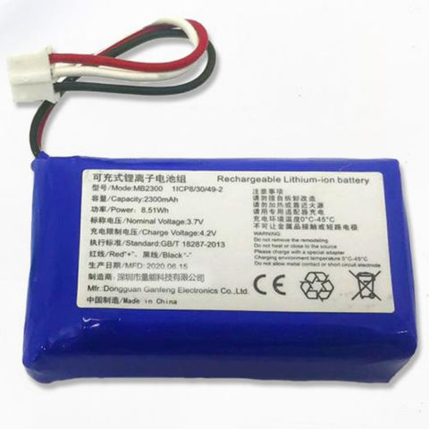 eBook 2300 mAh, 3,7 V, polímero de Litio vhbw Batería Recargable reemplaza Boyue CLP307499 para Libros electrónicos 