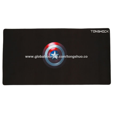 Tapis de souris de sublimation thermique à succès avec logo personnalisé, grand tapis de souris de jeu durable à bord cousu for sale at factory direct price