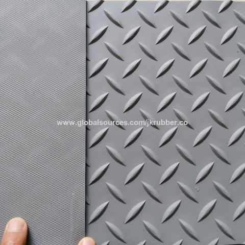 RUBBER FLOOR MAT SAFETY SMALL DIAMOND STYLE ANTI SLIP 1.5m WIDE x 3mm COMMERCIAL 