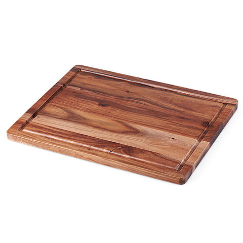 Acacia Wood Rectangular Cutting Board End Grain Butcher Chopping Block Cut  Tray