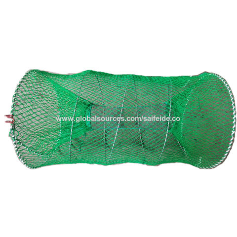 Wholesale High Quality Green Woven Knotless Net Foldable Fish Cage Crab  Trap - China Wholesale Foldable Fish Cage $5 from Weihai Saifeide Plastic  And Chemical Industry Co.,Ltd