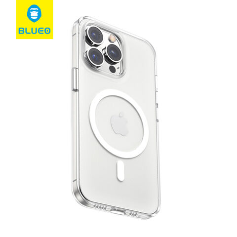 BLUEO PC+TPU Handy Zubehör Klare MagSafe Charger Magnetische Hülle für iPhone 13 Pro
