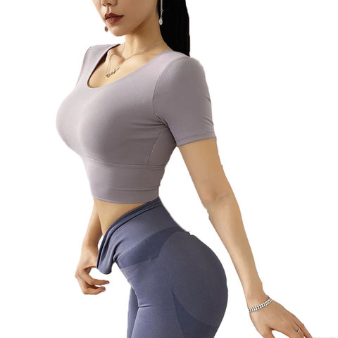 Short-Sleeved Sports Wear Yoga Gym Wear 