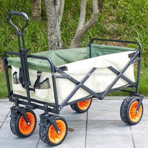 Collapsible Garden Cart Wagon Heavy Duty Utility Outdoor Beach Wheel Trolley 