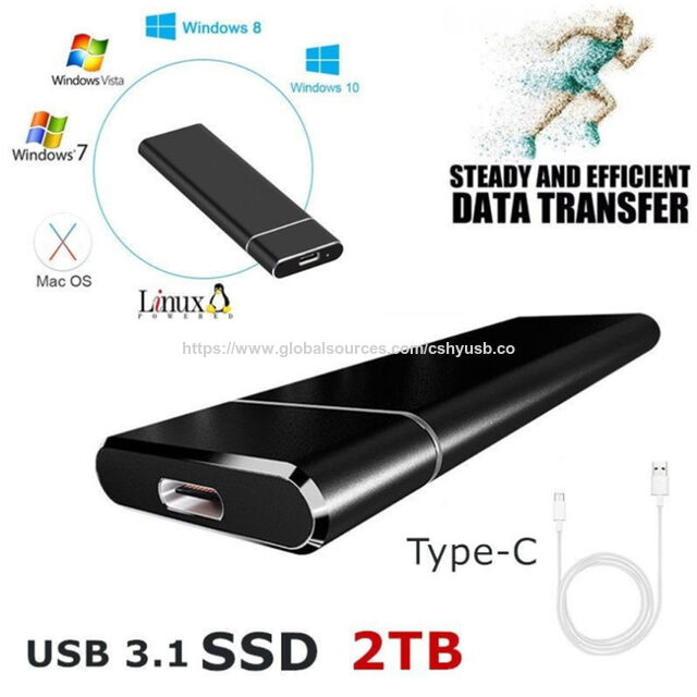 Disque dur externe SSD 1 To / 512 Go / 256 Go, USB 3.1 Gen 2 Type-c Disque dur externe SSD 1 To / 512 Go / 256 Go, USB 3.1 Gen 2 Type-c