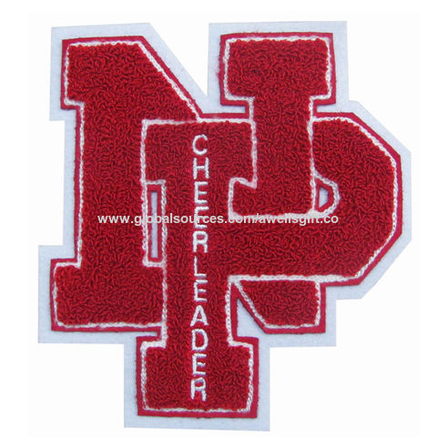 Factory Custom Iron on Embroidery Towel Letter Logo Chenille Patches for  Clothing - China Patches and Chenille Patches price