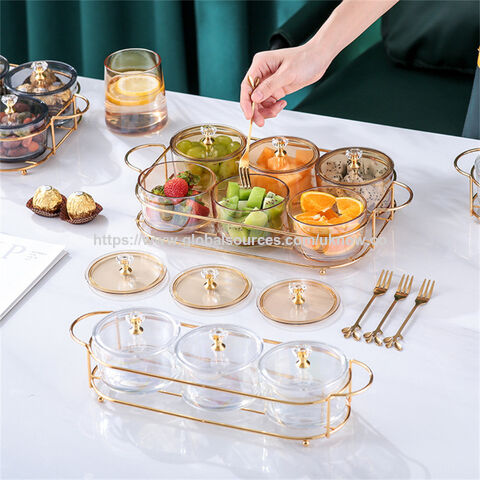 Bandejas Platos Desechables Cristal Compre Fuente De Fruta De