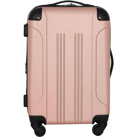 rose gold carry on suitcase