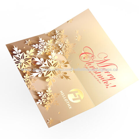 Carte de Noël tridimensionnelle 3D, carte de Noël créative et exquise for sale at factory direct price