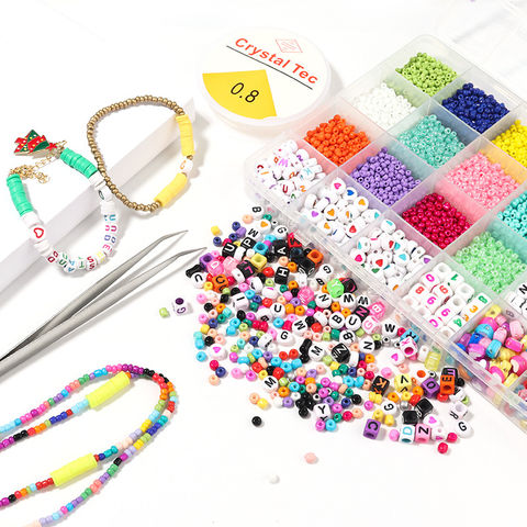 Buy Wholesale China 8500pcs Glass Seed Beads Necklace Making Kit Acrylic  Letters Beads Pearl Heart Beads With Accessory & Diy Jewelry Making Beads  Kit at USD 5.25