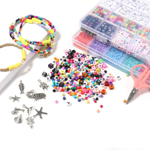 Amazon.com: ZesNice Friendship Bracelet Kit, Bracelet Making Kit, 10800 3mm  Glass Seed Beads and 1200 Letter Beads for Jewelry Making, Friendship Beads  Alphabet Name Number Beads for Crafts Girls Adults