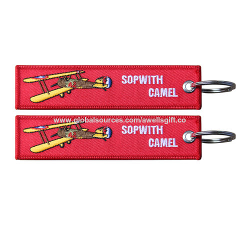 Embroidered REMOVE BEFORE FLIGHT Keyring