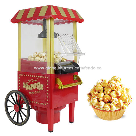 Popcornmaschine 1200 Watt Retro Popcorn Maschine Popcorn-Maschine Pop Corn Maker