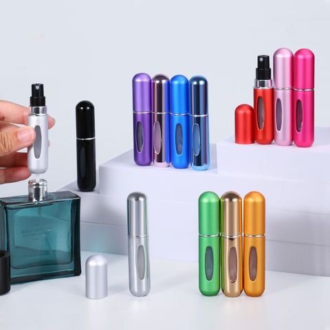 7PCS 5ml Travel Mini Refillable Perfume Atomizer Bottle, Portable Perfume  Spray Bottle with Visual Design, Fine Mist No leaking Refillable Perfume