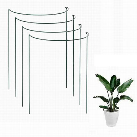Buy Wholesale China Garden Plant Support Stake Green Half Round Garden ...