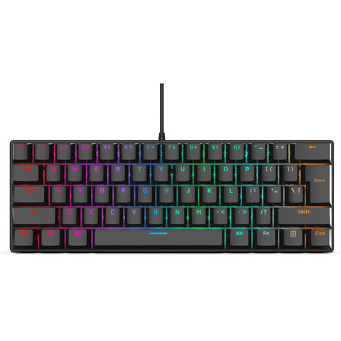 China 60% Mechanical Keyboard 61 Keys RGB Gaming Keyboard on Global ...