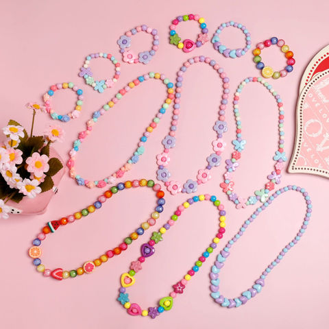 Beaded Flower Garland Necklaces – With Honey Please