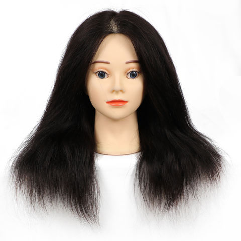 Buy Wholesale China Human Hair Mannequin Head Cosmetology Dummy Salon  Practice Female Training Head Hair Extension & Hair Extension at USD  |  Global Sources